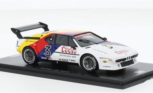 Bmw M1 1/43 Spark No.3 IMSA 250 Miles Mid-Ohio 1979 1:43 miniature