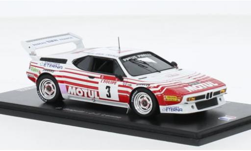 Bmw M1 1/43 Spark No.3 Rallye WM Tour de Corse 1983 1:43 miniature