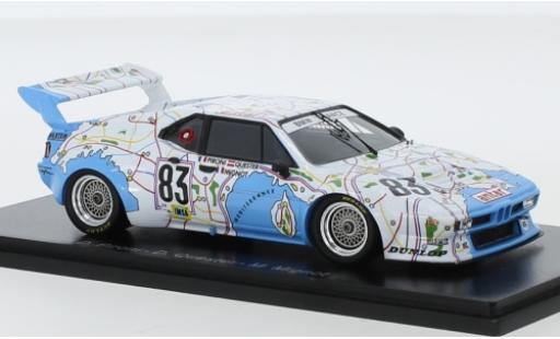 Bmw M1 1/43 Spark No.83 France Antar 24h Le Mans 1980 D.Pironi/D.Quester/M.Mignot miniature