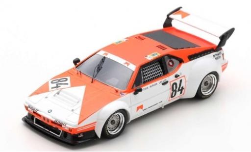 Bmw M1 1/43 Spark No.84 Motorsport GmbH Marlboro 24h Le Mans 1980 avec Decals H-J.Stuck/D.Lacaud/H-G.Bürger miniature