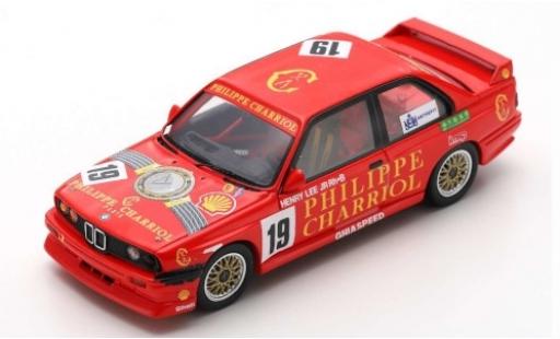 Bmw M3 1/43 Spark (E30) No.19 Ghiaspeed Philippe Charriol Macau Guia Race 1991 H.Lee Jr. miniature