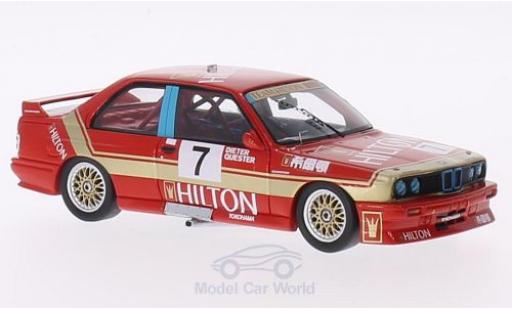 Bmw M3 E30 1/43 Spark (E30) No.7 Team Hilton Hilton GP Macau 1987 D.Quester miniature