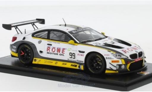 Bmw M6 1/43 Spark GT3 No.99 ROWE Racing 24h Spa 2018 A.Sims/J.Klingmann/N.Catsburg miniature