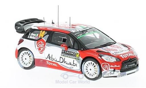 Miniature DS Automobiles DS3 1/43 Spark Citroen WRC No.14 Citroen Total Abu Dhabi WRT WRC Rallye Monte Carlo 2017 C.Breen/S.Martin DS Automobiles DS3 1/43 Spark Citroen WRC No.14 Citroen Total Abu Dhabi WRT WRC Rallye Monte Carlo 2017 C.Breen/S.Martin miniature