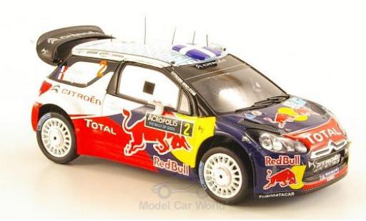 Miniature DS Automobiles DS3 Racing 1/43 Spark Citroen WRC No.2 Citroen Racing Red Bull Total WRC Rallye Acropolis 2011 S.Ogier/J.Ingrassia DS Automobiles DS3 Racing 1/43 Spark Citroen WRC No.2 Citroen Racing Red Bull Total WRC Rallye Acropolis 2011 S.Ogier/J.Ingrassia miniature