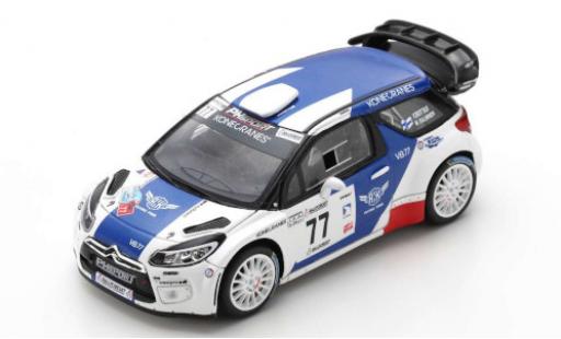 Miniature DS Automobiles DS3 1/43 Spark Citroen WRC No.77 PH Sport Rallye Circuit Cote d Azur 2019 V.Bottas/M.Salminen DS Automobiles DS3 1/43 Spark Citroen WRC No.77 PH Sport Rallye Circuit Cote d Azur 2019 V.Bottas/M.Salminen miniature