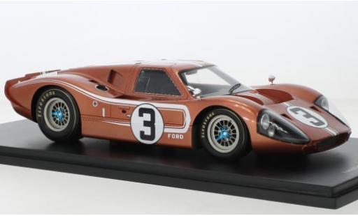 Ford GT40 1/18 Spark Mk IV RHD No.3 24h Le Mans 1967 1:18 miniature