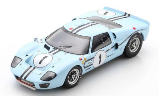 Miniature Ford GT40 1/18 Spark MkIIB RHD No.1 12h Reims 1967 J.Schlesser/G.Ligier Ford GT40 1/18 Spark MkIIB RHD No.1 12h Reims 1967 J.Schlesser/G.Ligier miniature