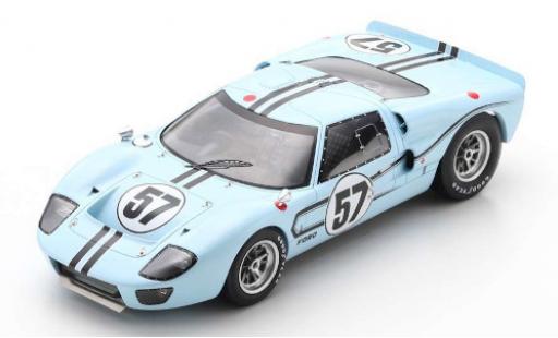 Miniature Ford GT40 1/18 Spark MkIIB RHD No.57 Shelby-American Inc. 24h Le Mans 1967 R.Bucknum/P.Hawkins Ford GT40 1/18 Spark MkIIB RHD No.57 Shelby-American Inc. 24h Le Mans 1967 R.Bucknum/P.Hawkins miniature
