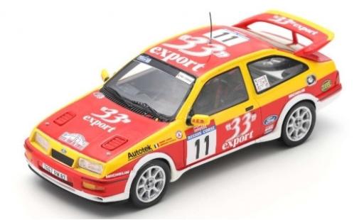 Miniature Ford Sierra 1/43 Spark RS Cosworth No.11 33 Export Rallye WM Rallye de France 1987 D.Auriol/B.Occelli Ford Sierra 1/43 Spark RS Cosworth No.11 33 Export Rallye WM Rallye de France 1987 D.Auriol/B.Occelli miniature