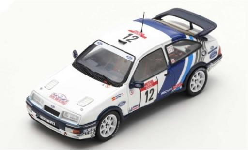 Miniature Ford Sierra 1/43 Spark RS Cosworth No.12 Rallye WM Tour de Corse 1988 C.Sainz/L.Moya Ford Sierra 1/43 Spark RS Cosworth No.12 Rallye WM Tour de Corse 1988 C.Sainz/L.Moya miniature