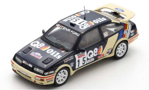 Miniature Ford Sierra 1/43 Spark RS Cosworth No.15 Q8 Rallye WM Tour de Corse 1989 G.Cunico/M.Sghedoni Ford Sierra 1/43 Spark RS Cosworth No.15 Q8 Rallye WM Tour de Corse 1989 G.Cunico/M.Sghedoni miniature