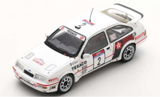 Miniature Ford Sierra 1/43 Spark RS Cosworth No.2 Texaco Rallye WM Tour de Corse 1987 S.Blomqvist/B.Berglund Ford Sierra 1/43 Spark RS Cosworth No.2 Texaco Rallye WM Tour de Corse 1987 S.Blomqvist/B.Berglund miniature