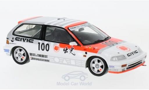 Honda Civic 1/43 Spark EF3 RHD No.100 JTC Suzuka 1989 U.Katayama/E.Muramatsu miniature