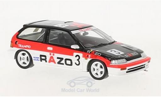 Honda Civic 1/43 Spark EF3 RHD No.3 JTC Suzuka 1989 N.Hattori/T. Tsutsumi miniature