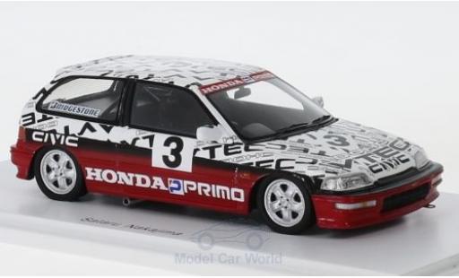 Honda Civic 1/43 Spark (EF9) Gr. N RHD No.3 Suzuka Test 1990 S.Nakajima miniature