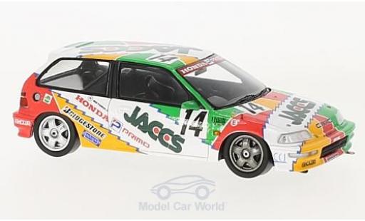 Honda Civic 1/43 Spark EF9 RHD No.14 JTC Okayama 1992 N.Hattori/K.Kaneishi miniature