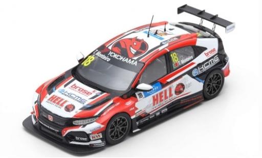 Miniature Honda Civic 1/43 Spark Type R TCR No.18 KCMG Hell Energy Drink WTCR Villa Real 2019 T.Monteiro Honda Civic 1/43 Spark Type R TCR No.18 KCMG Hell Energy Drink WTCR Villa Real 2019 T.Monteiro miniature