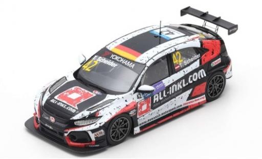 Miniature Honda Civic 1/43 Spark Type R TCR No.42 WTCR Macau Guia Race 2018 T.Scheider Honda Civic 1/43 Spark Type R TCR No.42 WTCR Macau Guia Race 2018 T.Scheider miniature