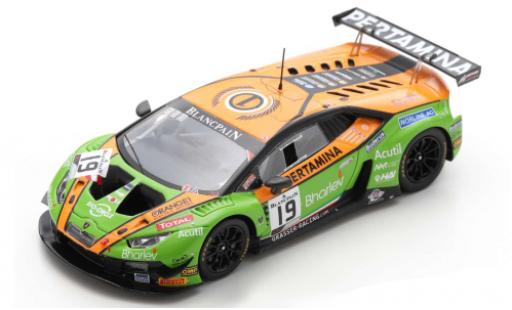 Lamborghini Huracan 1/43 Spark GT3 Evo No.19 GRT Grasser Racing Team 24h Spa 2019 A.Santamato/G.Tweraser/L.Mauron/A.Amici miniature
