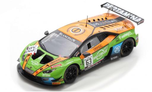 Lamborghini Huracan 1/43 Spark GT3 Evo No.63 GRT Grasser Racing Team 24h Spa 2019 M.Bortolotti/C.Engelhart/R.Ineichen miniature