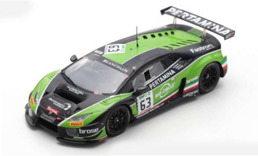 Lamborghini Huracan 1/43 Spark GT3 No.63 GRT Grasser Racing Team 24h Spa 2017 M.Bortolotti/C.Engelhart/A.Caldarelli miniature