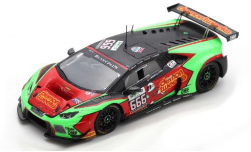 Lamborghini Huracan 1/43 Spark GT3 No.666 Barwell Motorsport Demon Tweeks 24h Spa 2016 J.Minshaw/P.Keen/O.Gavin/J.Osborne miniature