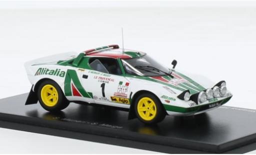 Lancia Stratos 1/43 Spark HF No.1 Alitalia Rallye WM Tour de Corse 1976 1:43 miniature
