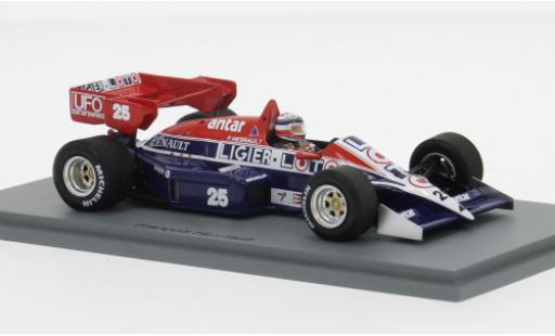 Miniature Ligier JS2 1/43 Spark 3 GP Großbritannien 1984 #25 1:43 Ligier JS2 1/43 Spark 3 GP Großbritannien 1984 #25 1:43 miniature