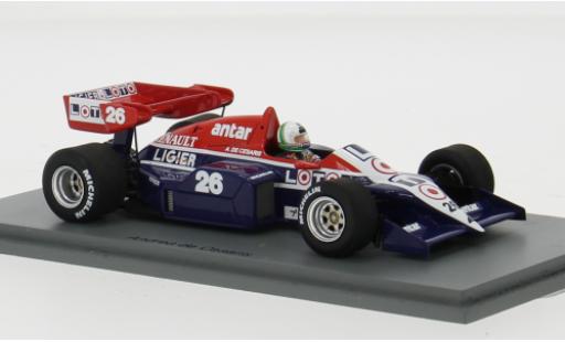 Miniature Ligier JS2 1/43 Spark 3B No.26 Formel 1 GP Europa 1984 1:43 Ligier JS2 1/43 Spark 3B No.26 Formel 1 GP Europa 1984 1:43 miniature