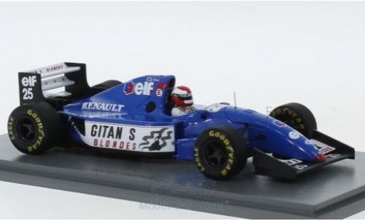 Miniature Ligier JS3 1/43 Spark 9B No.25 Gitanes Formel 1 GP Europa 1994 mit Decals J.Herbert Ligier JS3 1/43 Spark 9B No.25 Gitanes Formel 1 GP Europa 1994 mit Decals J.Herbert miniature