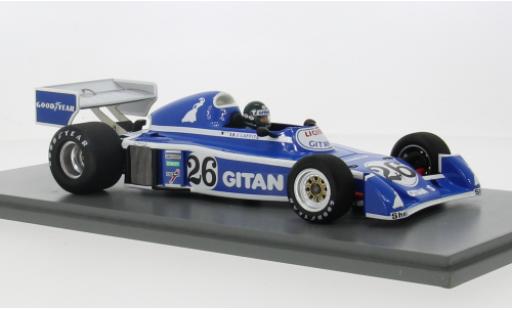 Miniature Ligier JS5 1/18 Spark No.26 Gitanes Formel 1 GP Belgien 1976 1:18 Ligier JS5 1/18 Spark No.26 Gitanes Formel 1 GP Belgien 1976 1:18 miniature