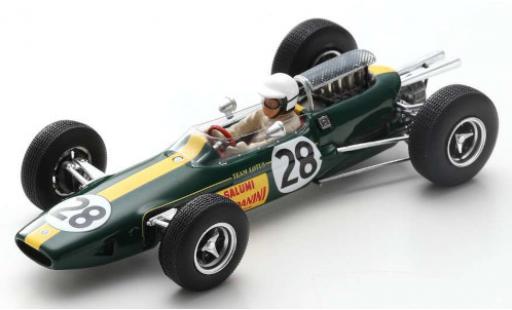 Miniature Lotus 25 1/43 Spark No.28 Salumi Rondanini Formel 1 GP Italien 1965 G.Russo Lotus 25 1/43 Spark No.28 Salumi Rondanini Formel 1 GP Italien 1965 G.Russo miniature