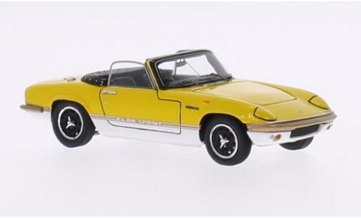 Miniature Lotus Elan 1/43 Spark Sprint DHC jaune/blanche RHD Lotus Elan 1/43 Spark Sprint DHC jaune/blanche RHD miniature