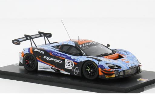 McLaren 720 1/43 Spark S GT3 EVO No.159 Garage 59 24h Spa 2023 1:43 miniature