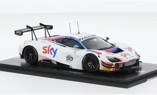 McLaren 720 1/43 Spark S GT3 EVO No.93 SKY - Tempesta Racing 24h Spa 2023 1:43 miniature