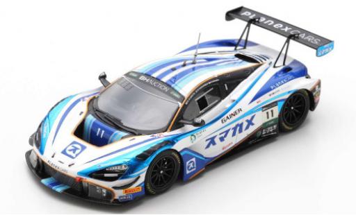 McLaren 720 1/43 Spark S GT3 No.11 Planex Smacam Racing 10H Suzuka 2019 M.Hakkinen/K.Kubota/H.Ishiura miniature