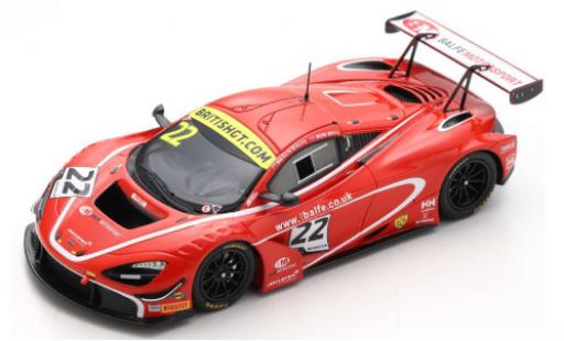 McLaren 720 1/43 Spark S GT3 No.22 Balfe Motorsport British GT Championship 2019 S.Balfe/R.Bell miniature