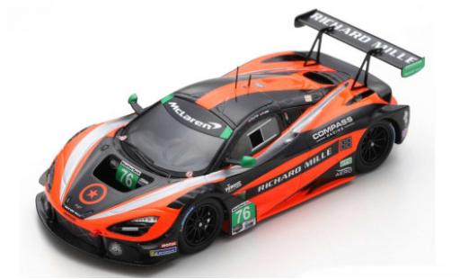 McLaren 720 1/43 Spark S GT3 No.76 Compass Racing Richard Mille Belle Isle 2019 P.Holton/M.Plumb miniature