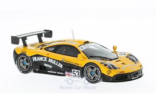 Miniature McLaren F1 1/43 Spark GTR No.53 Franck Muller 24h Le Mans 1996 J.D.Deletraz/M.Sandro Sala/F.Giroix McLaren F1 1/43 Spark GTR No.53 Franck Muller 24h Le Mans 1996 J.D.Deletraz/M.Sandro Sala/F.Giroix miniature