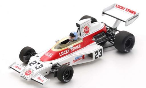 Miniature McLaren M23 1/43 Spark No.23 Lucky Strike Formel 1 GP Südafrika 1974 D.Charlton McLaren M23 1/43 Spark No.23 Lucky Strike Formel 1 GP Südafrika 1974 D.Charlton miniature