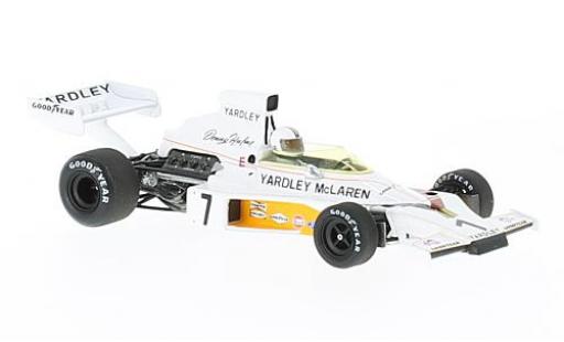 Miniature McLaren M23 1/43 Spark No.7 Yardley Formel 1 GP Schweden 1973 D.Hulme McLaren M23 1/43 Spark No.7 Yardley Formel 1 GP Schweden 1973 D.Hulme miniature
