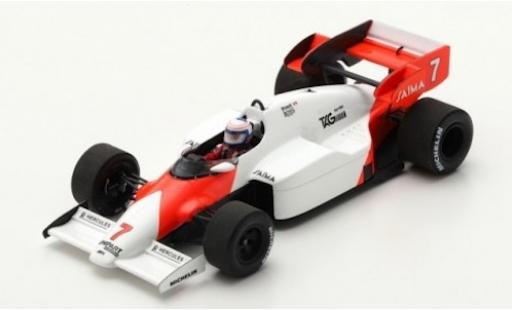 McLaren MP4-12C 1/43 Spark MP4-2 No.7 Formel 1 GP Deutschland 1984 A.Prost miniature