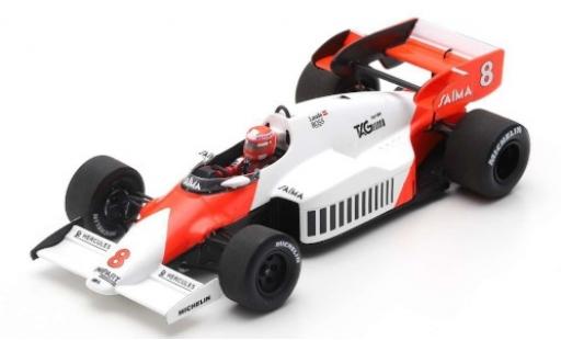 McLaren MP4-12C 1/43 Spark MP4-2 No.8 Marlboro Formel 1 GP Großbritannien 1984 avec Decals N.Lauda miniature