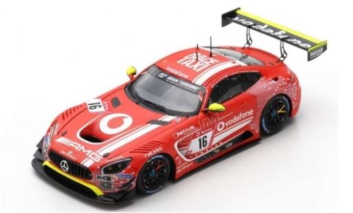 Miniature Mercedes AMG GT 1/43 Spark 3 No.16 GetSpeed Performance Vodafone 24h Nürburgring 2019 R.van le Zande/T.Vautier/J.Seyffarth/K.Heyer Mercedes AMG GT 1/43 Spark 3 No.16 GetSpeed Performance Vodafone 24h Nürburgring 2019 R.van le Zande/T.Vautier/J.Seyffarth/K.Heyer miniature