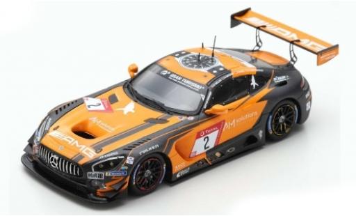 Miniature Mercedes AMG GT 1/43 Spark 3 No.2 -AMG Team Black Falcon 24h Nürburgring 2019 A.Christodoulou/M.Engel/M.Metzger/D.Müller Mercedes AMG GT 1/43 Spark 3 No.2 -AMG Team Black Falcon 24h Nürburgring 2019 A.Christodoulou/M.Engel/M.Metzger/D.Müller miniature