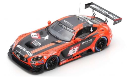 Miniature Mercedes AMG GT 1/18 Spark 3 No.3 -AMG Team Black Falcon 24h Nürburgring 2019 M.Buhk/H.Haupt/T.Jäger/L.Stolz Mercedes AMG GT 1/18 Spark 3 No.3 -AMG Team Black Falcon 24h Nürburgring 2019 M.Buhk/H.Haupt/T.Jäger/L.Stolz miniature
