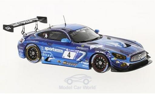 Miniature Mercedes AMG GT 1/43 Spark 3 No.4 Black Falcon 24h Nürburgring 2017 H.Haupt/A.Al Faisal/L.Stolz/D.Juncadella Mercedes AMG GT 1/43 Spark 3 No.4 Black Falcon 24h Nürburgring 2017 H.Haupt/A.Al Faisal/L.Stolz/D.Juncadella miniature