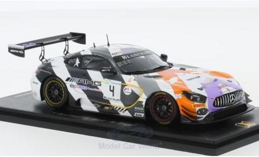 Miniature Mercedes AMG GT 1/43 Spark 3 No.4 Black Falcon Team 24h Spa 2018 Y.Buurman/L.Stolz/M.Engel Mercedes AMG GT 1/43 Spark 3 No.4 Black Falcon Team 24h Spa 2018 Y.Buurman/L.Stolz/M.Engel miniature