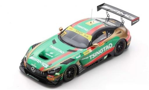 Miniature Mercedes AMG GT 1/18 Spark 3 No.77 -AMG Team CraftBamboo Racing Tsingtao Fia GT World Cup Macau 2019 E.Mortara Mercedes AMG GT 1/18 Spark 3 No.77 -AMG Team CraftBamboo Racing Tsingtao Fia GT World Cup Macau 2019 E.Mortara miniature